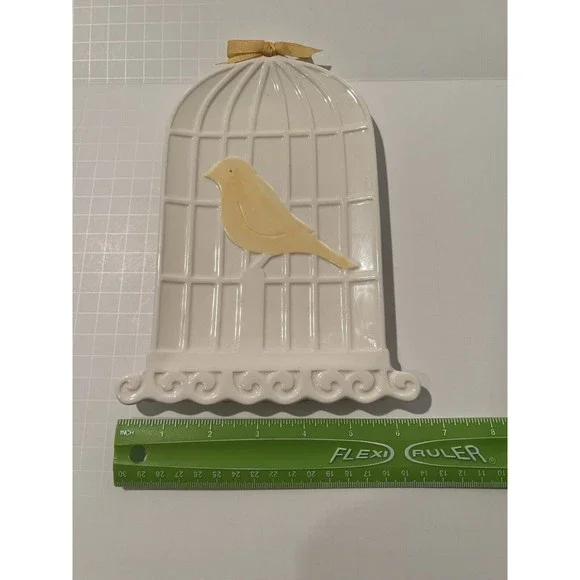 Yellow Bird in a Cage Ceramic by Grasslands Road - Picture 6 of 7